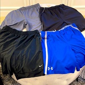 4 pairs of men’s size Large athletic shorts